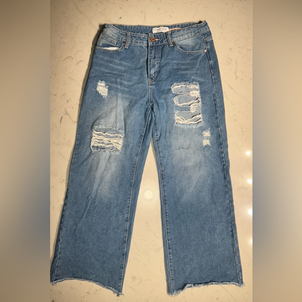 Denim Blvd Los Angeles Women’s Distressed Jeans – Size M (6–8)